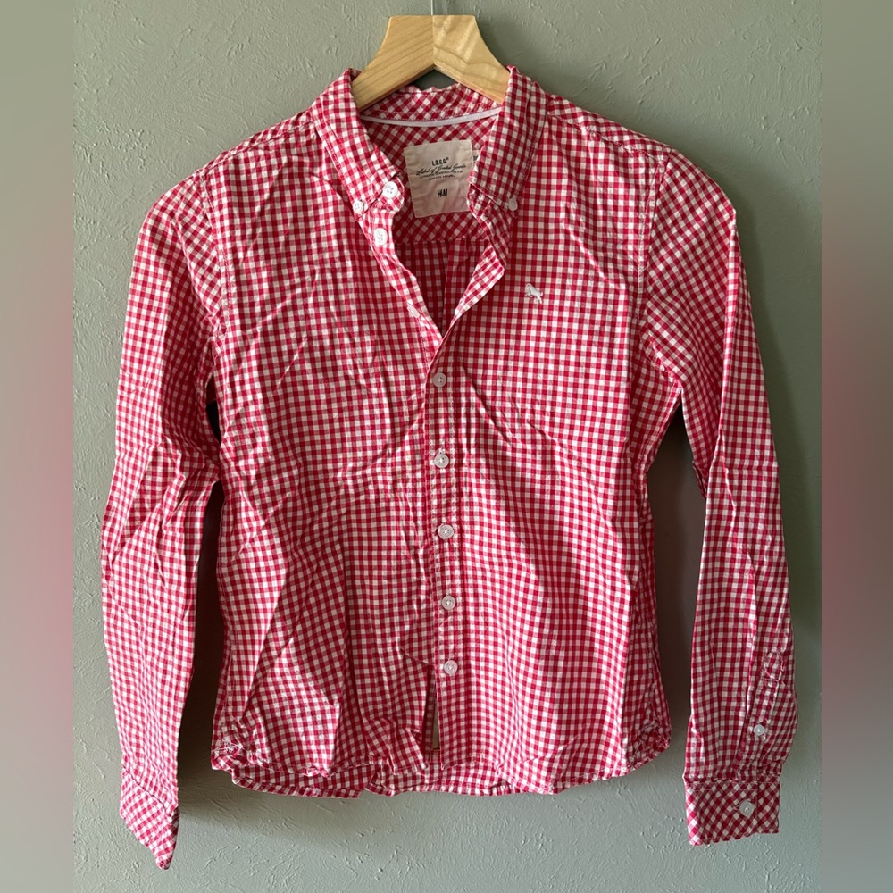 BUNDLE: 2 Girls H&M Checkered Blouses